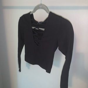 Long sleeve crop top